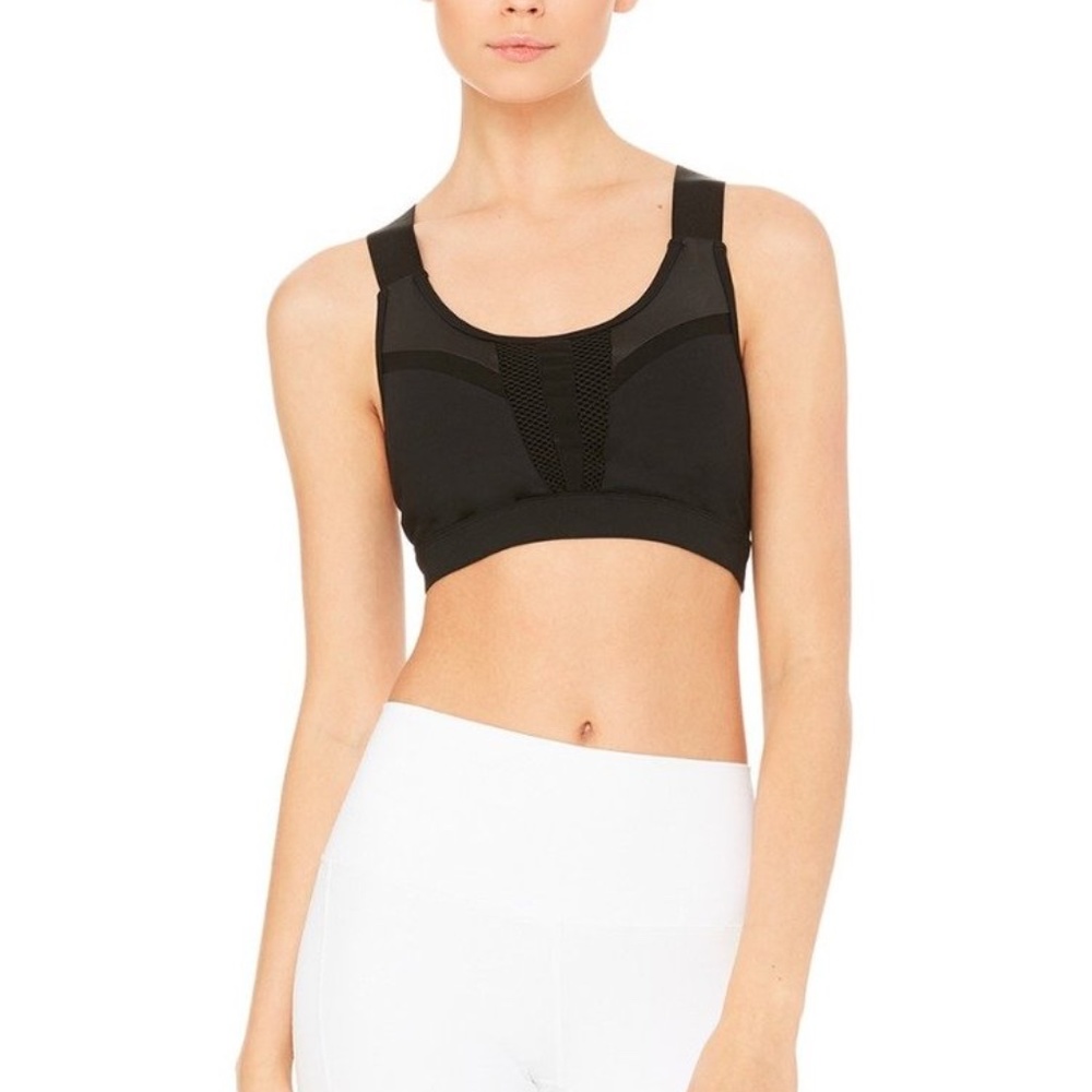 NWT ALO Yoga EQUALIZE Sports Bra Black Small
